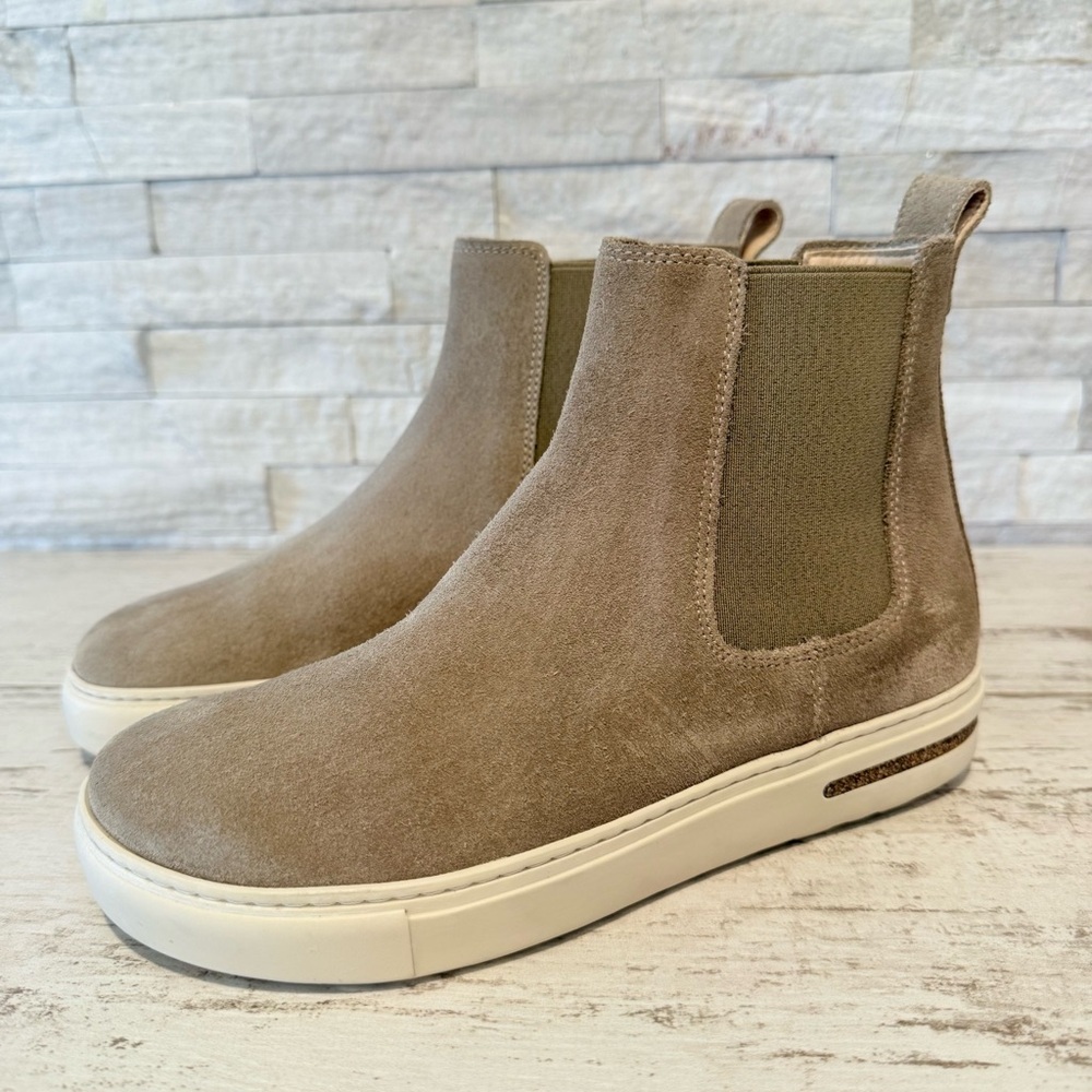 Birkenstock Bend Chelsea Ankle Boots Sneaker Taupe Suede 37/6-6.5 NEW - Picture 13 of 13